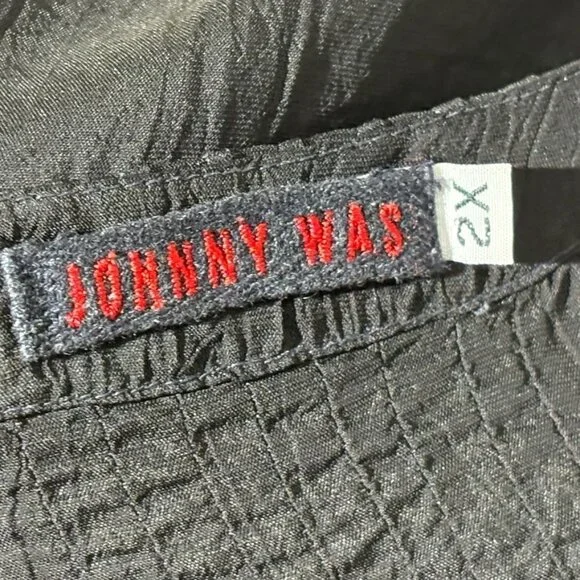 Johnny Was Multicolored Embroidered Tunic Black Size 2X - Picture 11 of 14